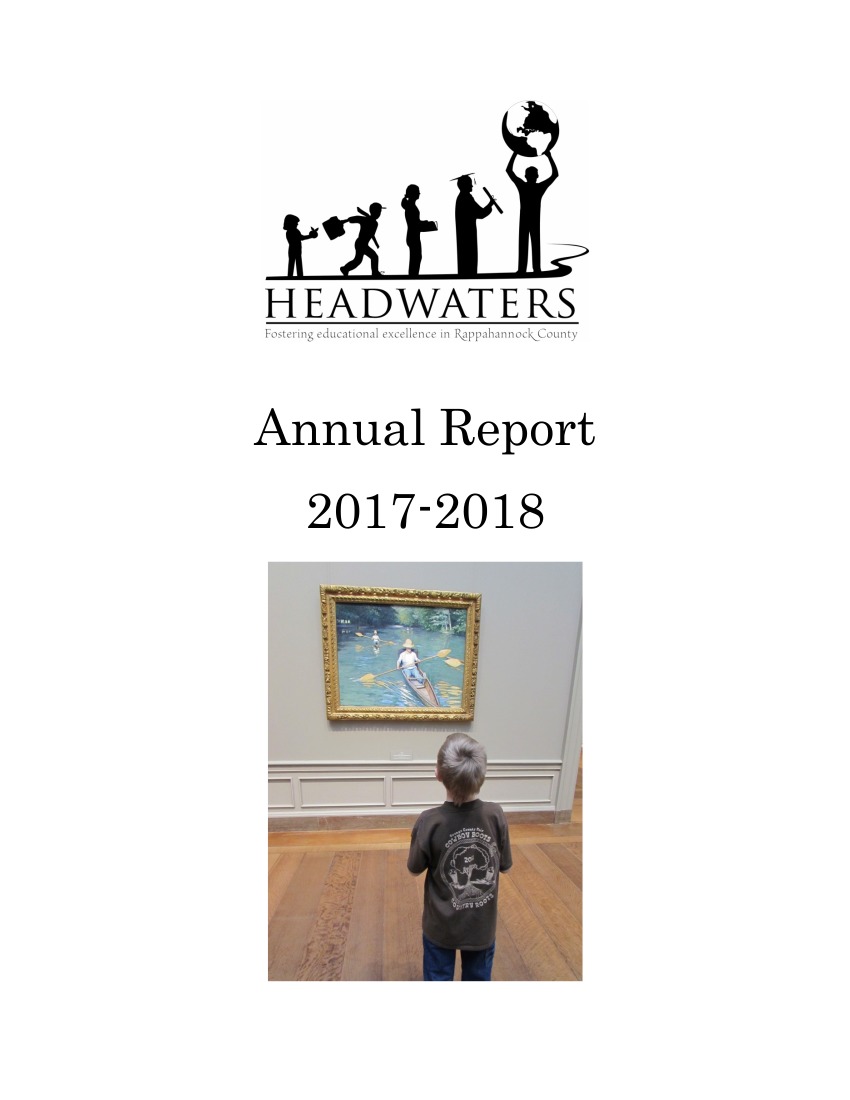 Headwaters Annual Report FY 17-18 Cover